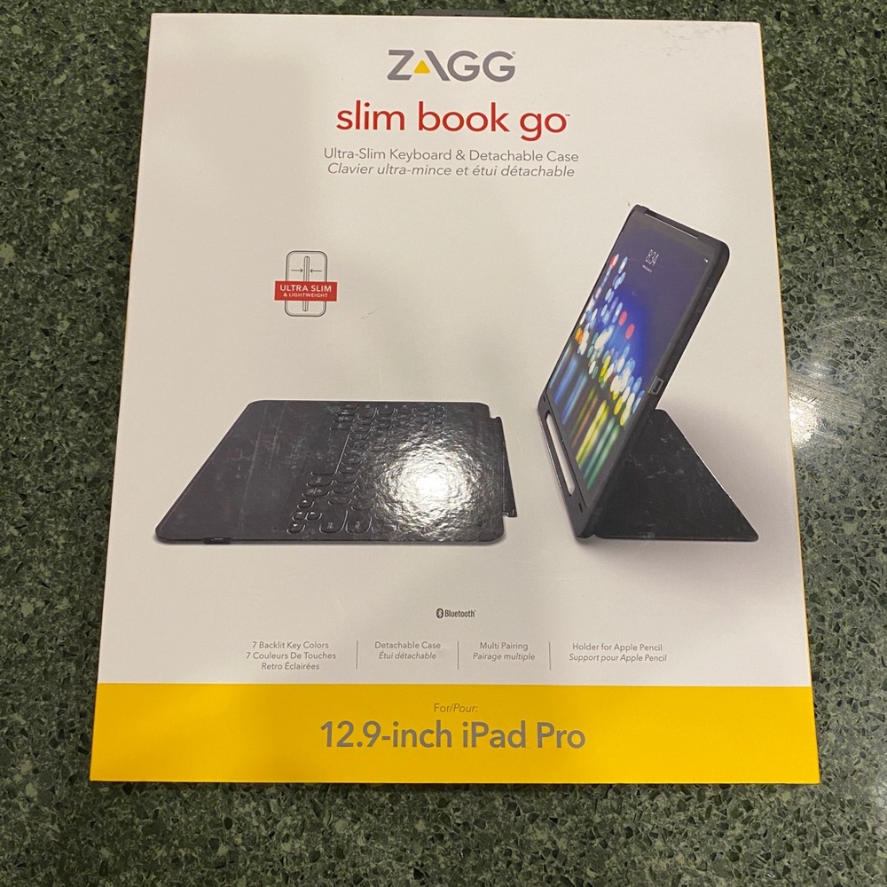 Zagg 12.9 iPad Slim Book Go Cover and Keypad